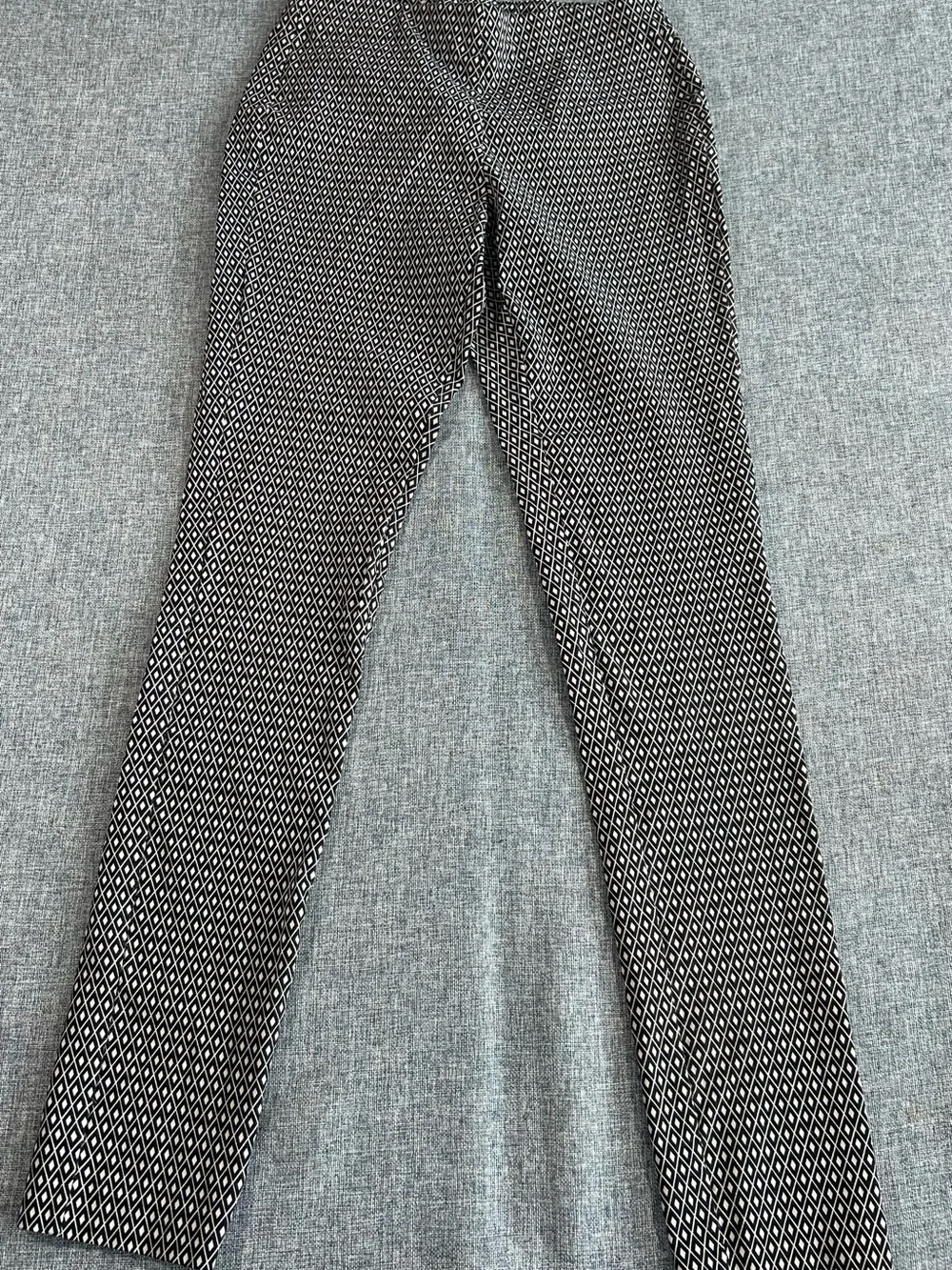 Michael Kors Black and White Geometric Print Pants